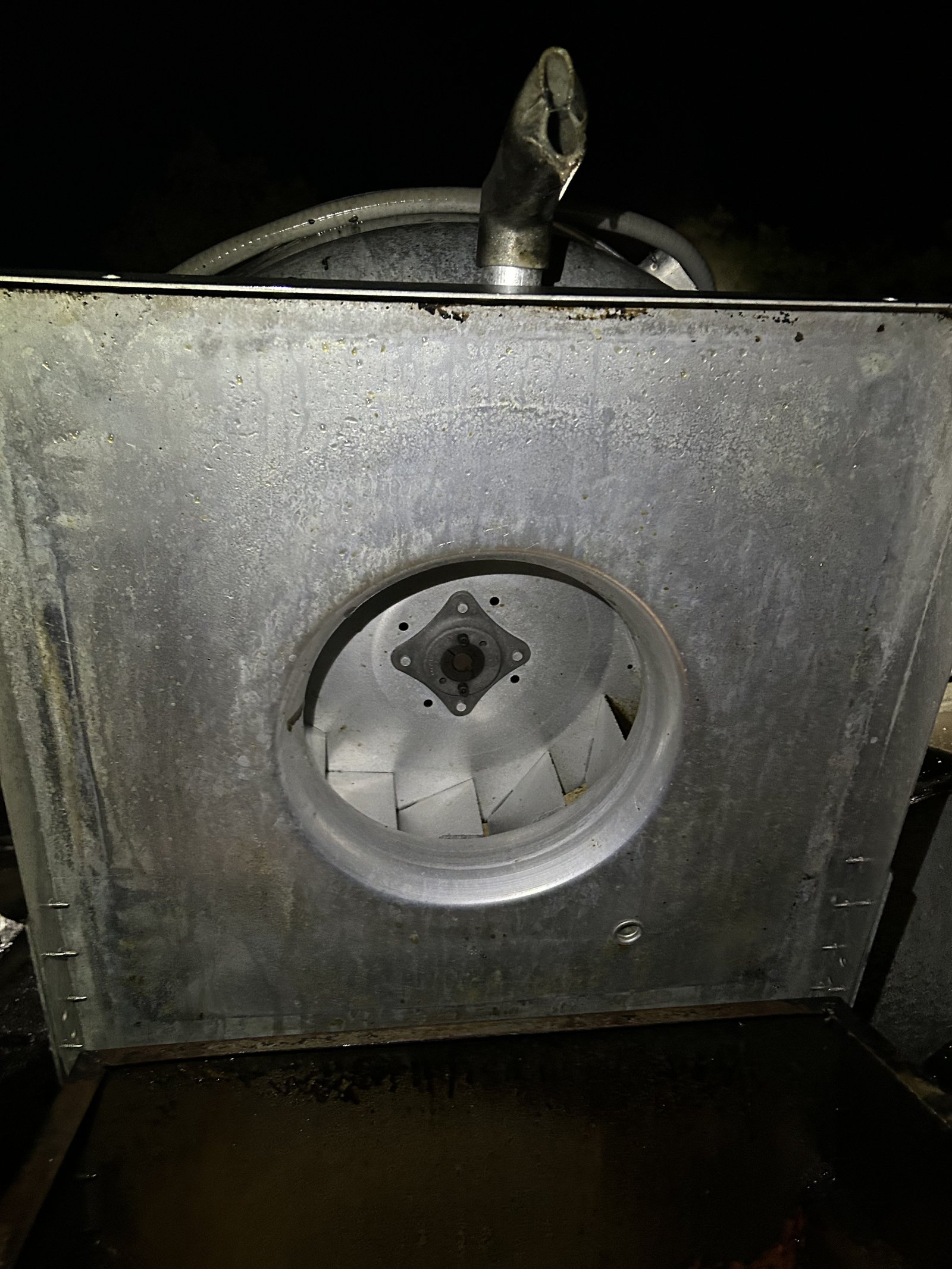 Further cleaned exhaust fan system